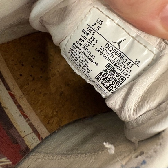 💙🤍 Nike Air Jordan 1 Low elevate platform white university blue UNC shoes - Picture 12 of 12